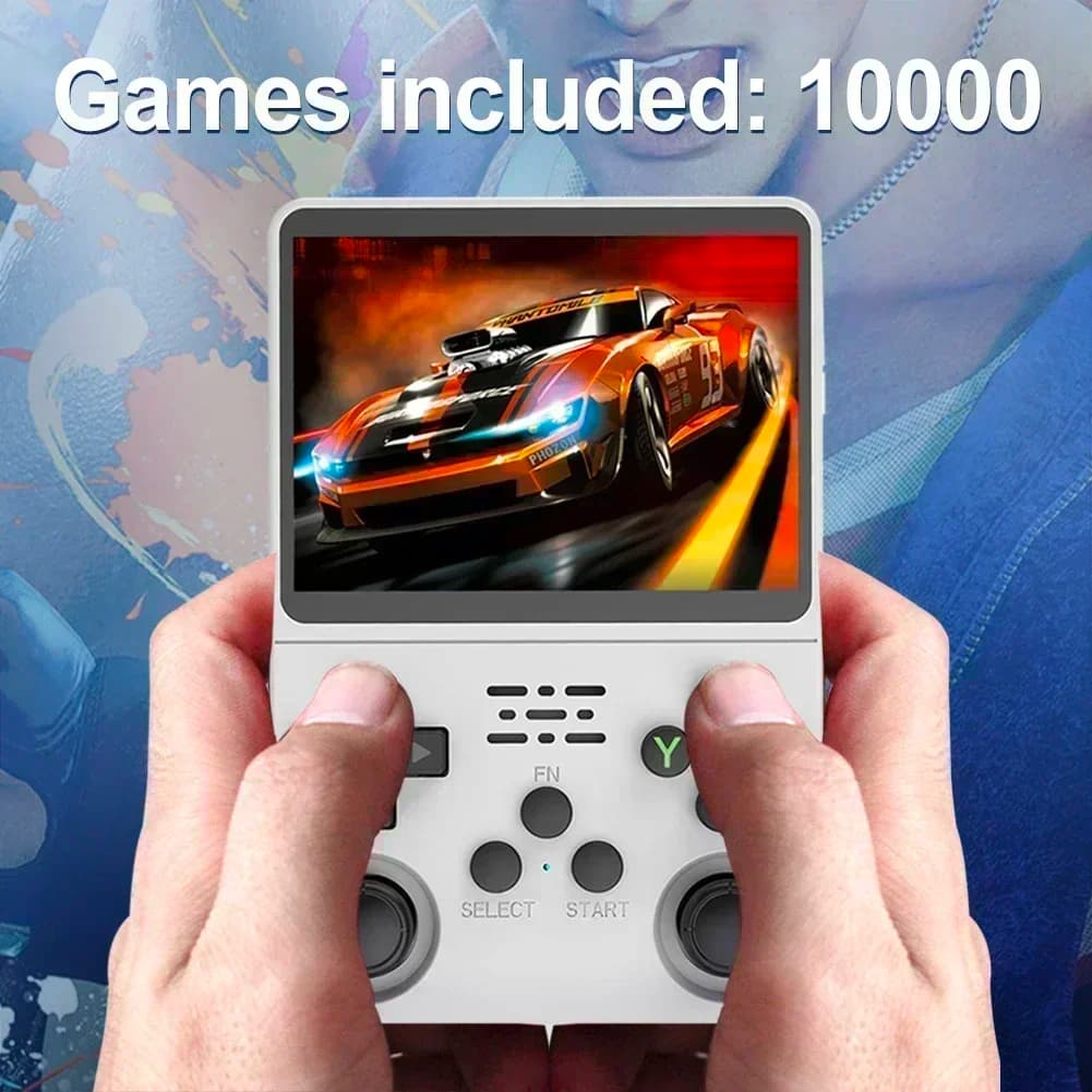 The new R36S handheld game high-definition simulator game console with dual control joystick offers a vast array of games