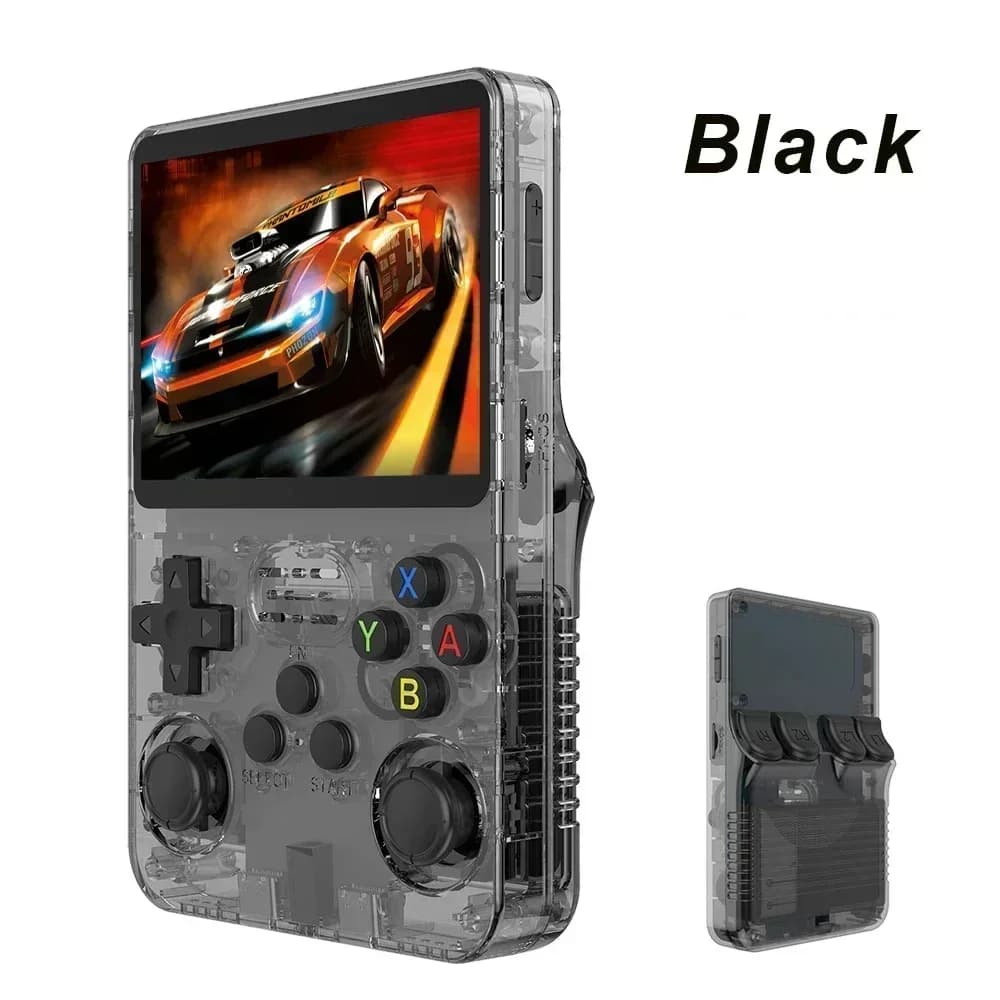 The new R36S handheld game high-definition simulator game console with dual control joystick offers a vast array of games